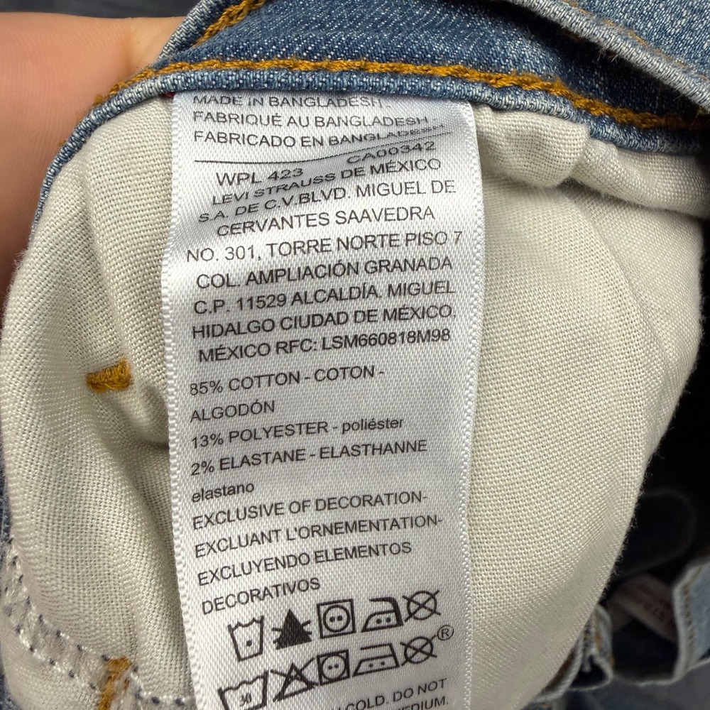 Levi Strauss Signature Mens Straight Leg Blue Jeans W32 L30 58988-0048 - Picture 7 of 10